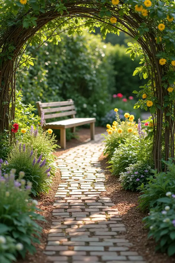 pathway patterns enhance gardens