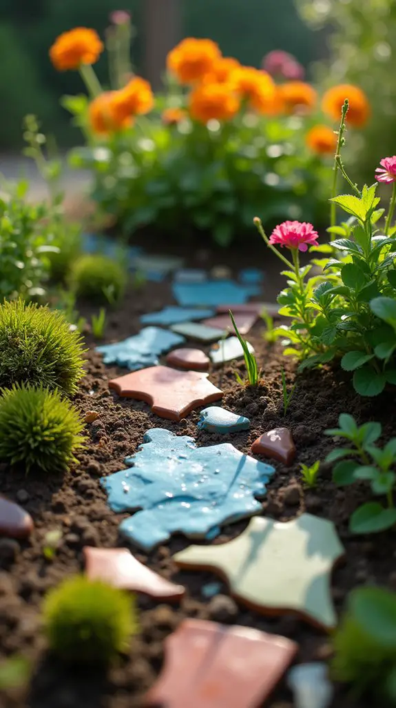 repurpose broken pottery creatively