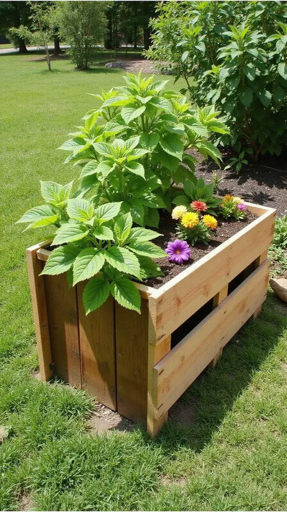 repurposed pallets for composting