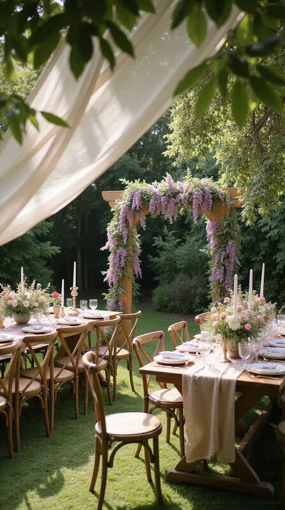 rustic elegant garden wedding