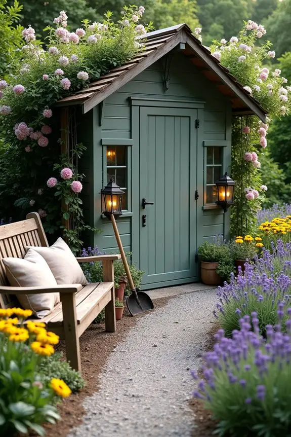 rustic shed landscaping ideas