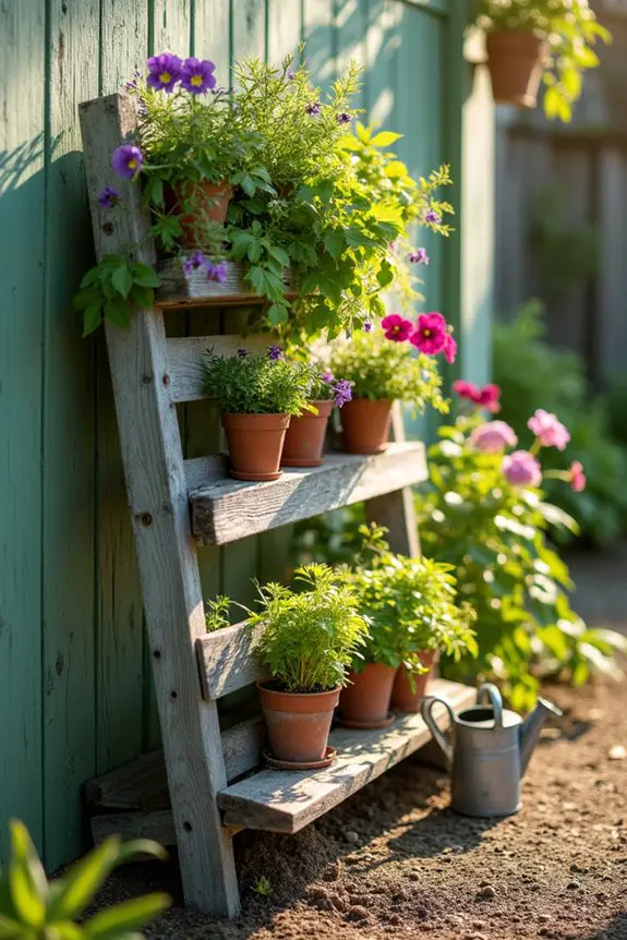 rustic vertical planter diy