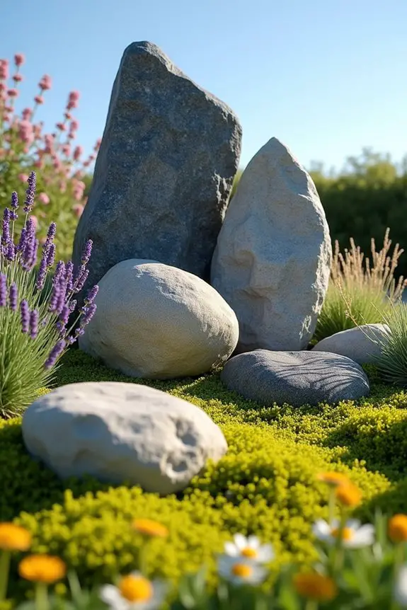 sculptural stone garden artistry