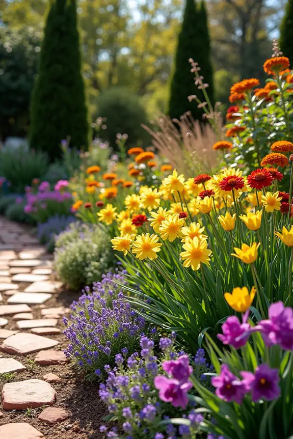 seasonal garden color harmony