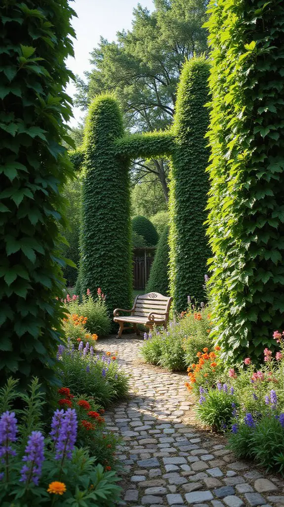 secluded garden privacy barriers
