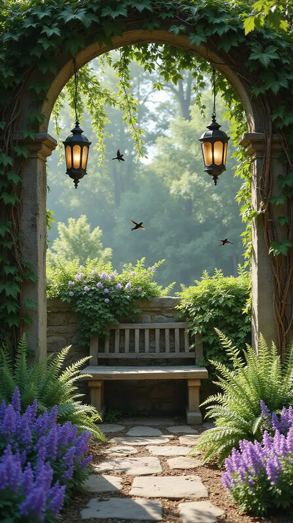 secluded garden relaxation spots