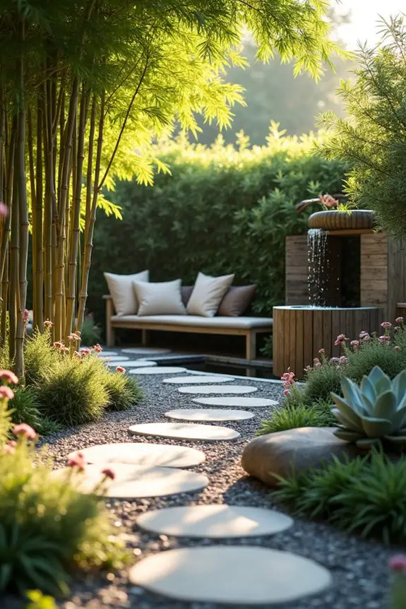 serene backyard escape garden