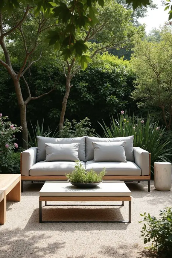 serene contemporary garden design