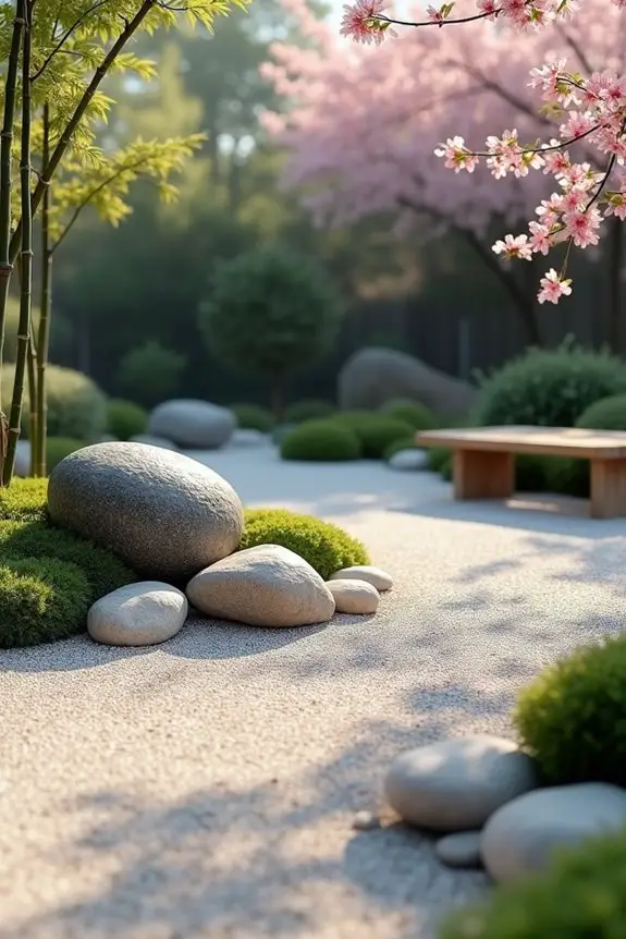 serene garden design elements