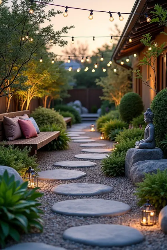 serene garden pathway design