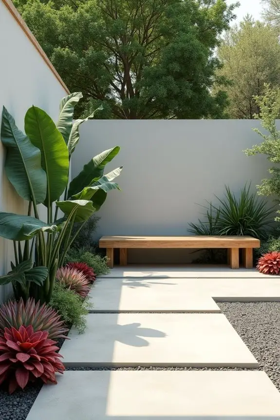 serene minimalist garden design