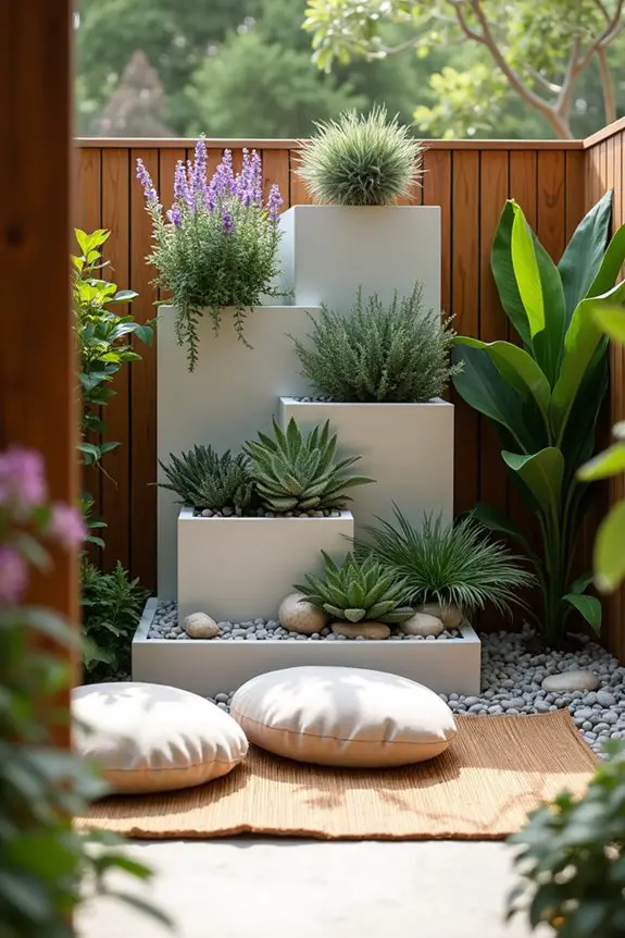 serene minimalistic garden design