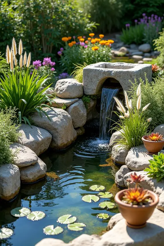 serene water feature design