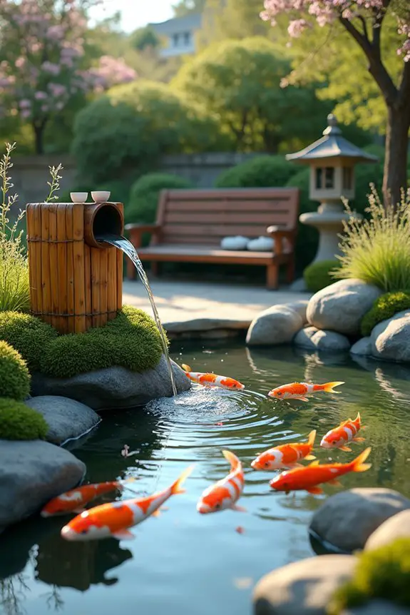 serene water garden oasis