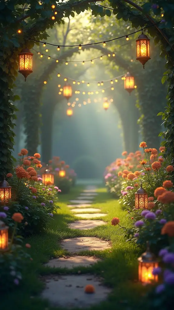 solar powered garden pathway lights