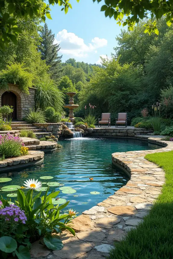 soothing water feature design