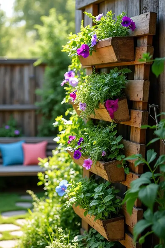 space saving vertical garden ideas
