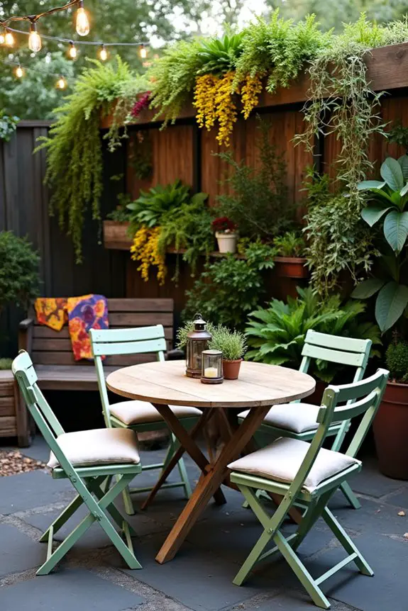 stunning garden furniture arrangement
