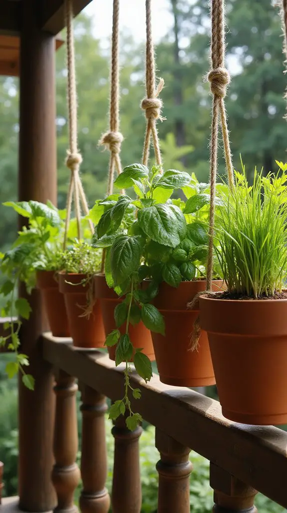 stylish vertical herb gardening