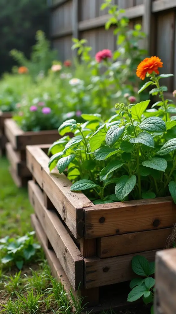 sustainable gardening with pallets