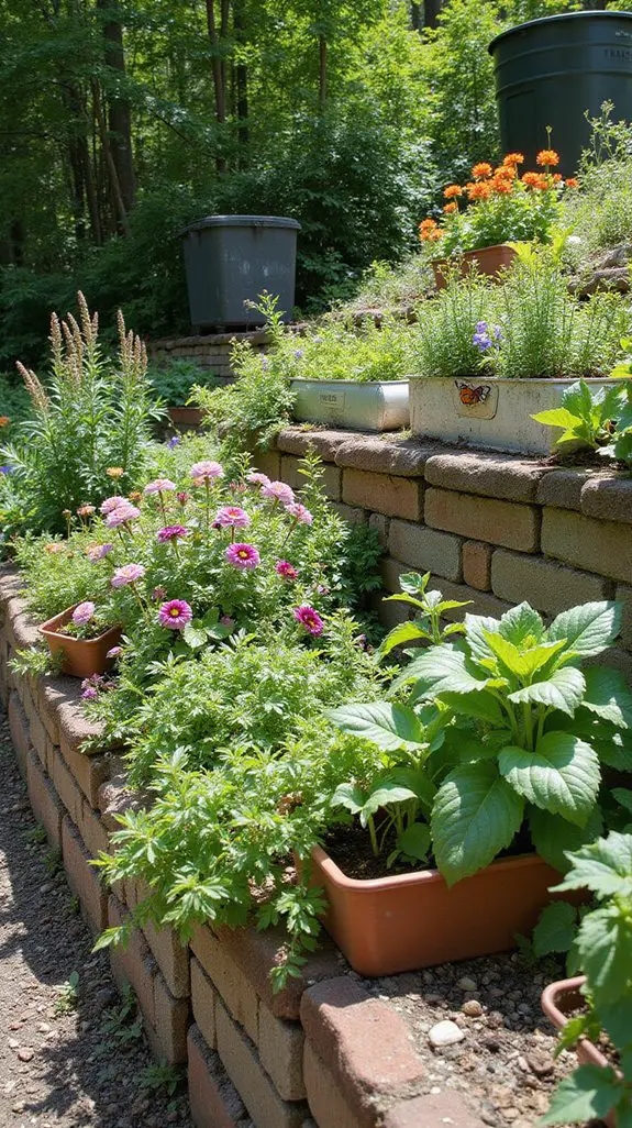 sustainable terraced garden practices