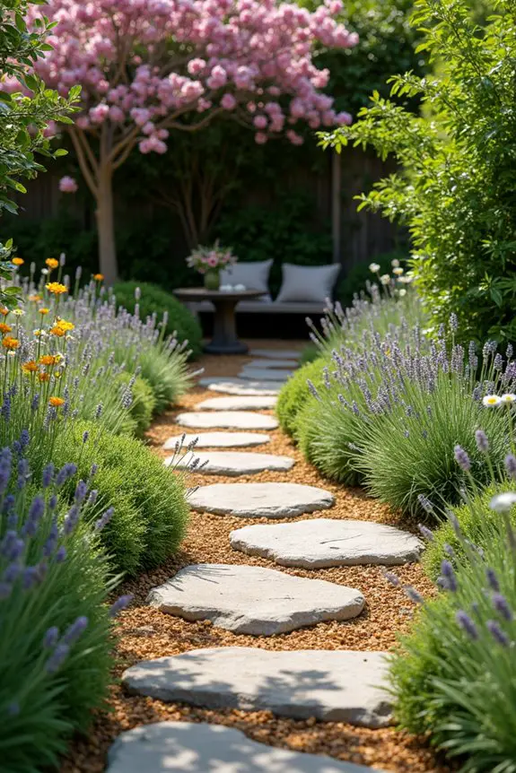 textured garden pathway ideas