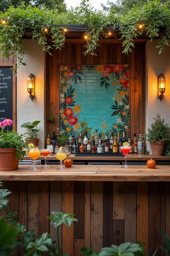 textured walls enhance atmosphere