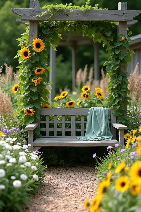 themed floral garden arrangements