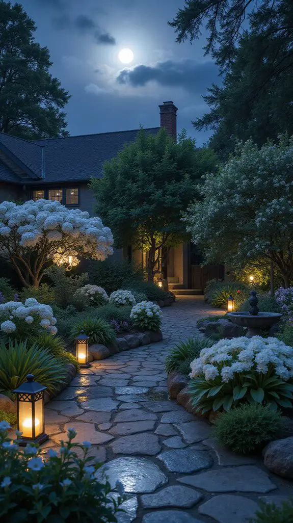 tranquil evening garden design