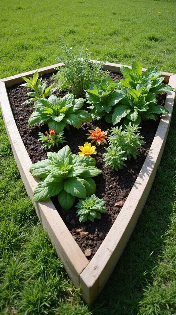 triangular garden bed benefits