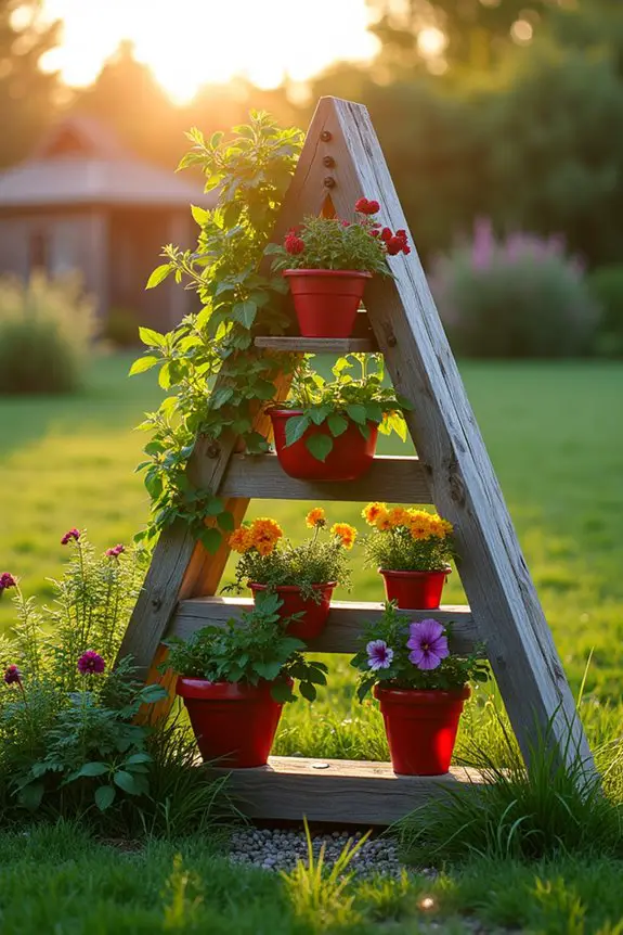vertical a frame planter garden