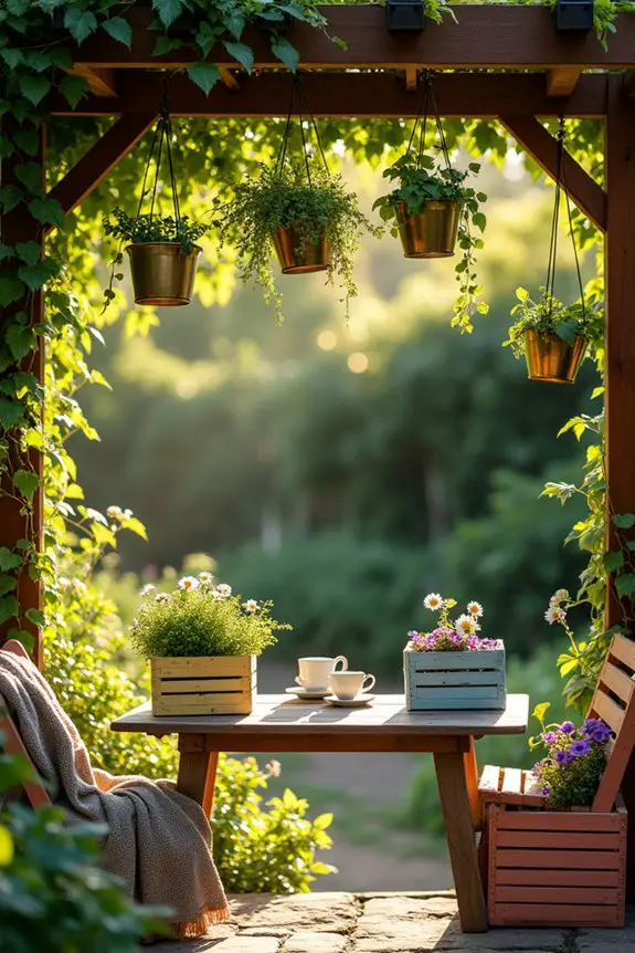 vertical garden pergola charm