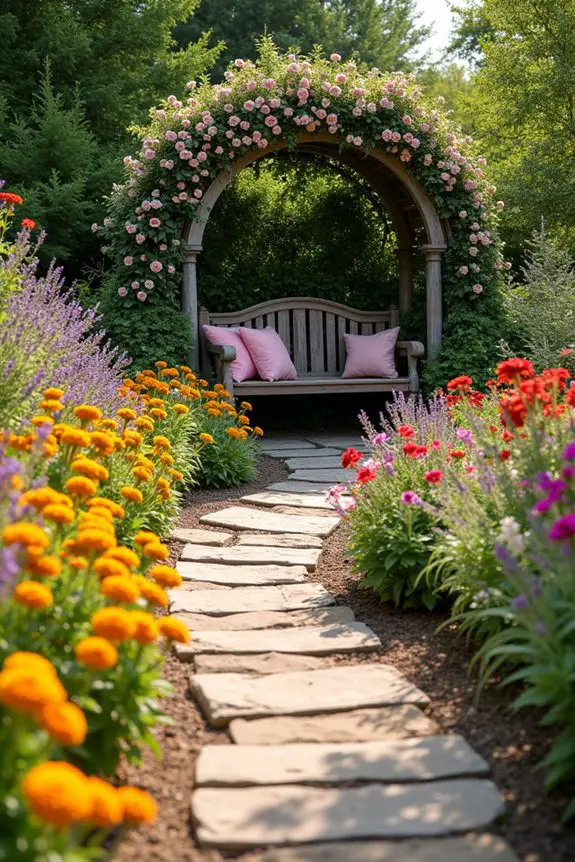 vibrant inviting garden pathways