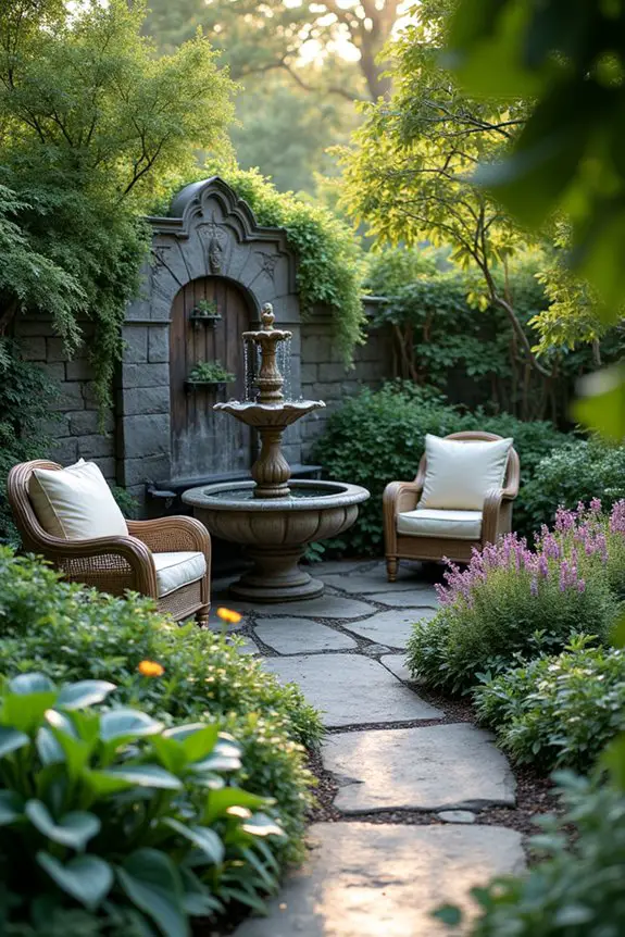 water features enhance gardens