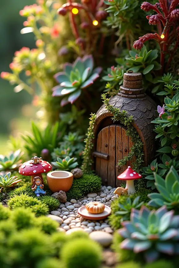 whimsical fairy garden creation