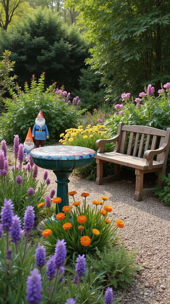 whimsical garden charm elements