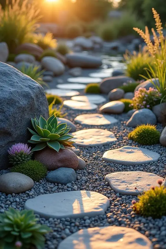 whimsical stone garden designs