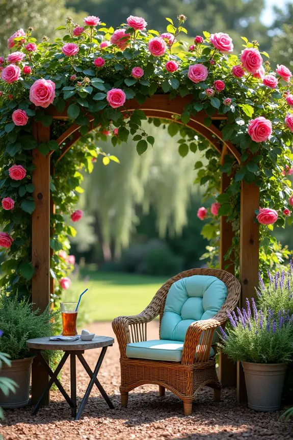 wooden trellis garden charm