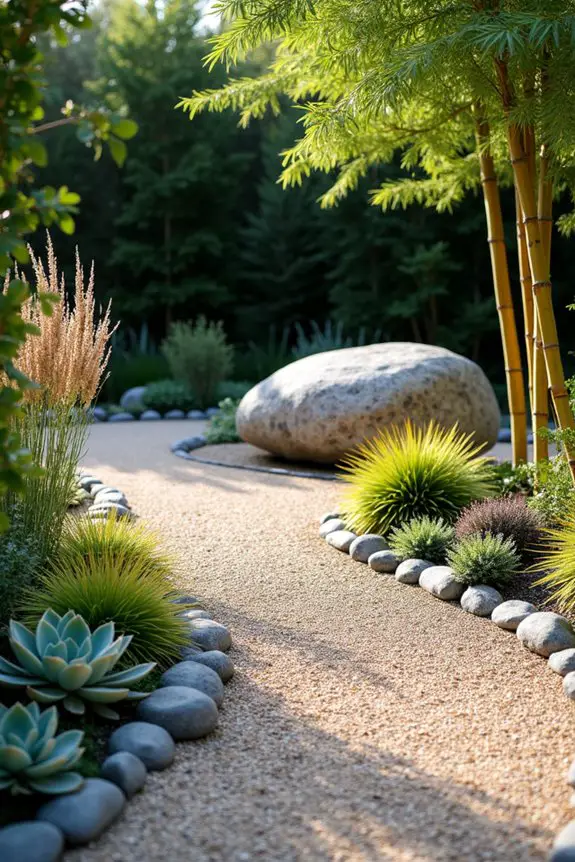 zen gravel garden tranquility
