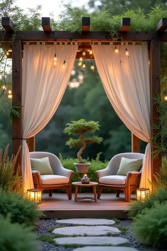 zen inspired outdoor retreat