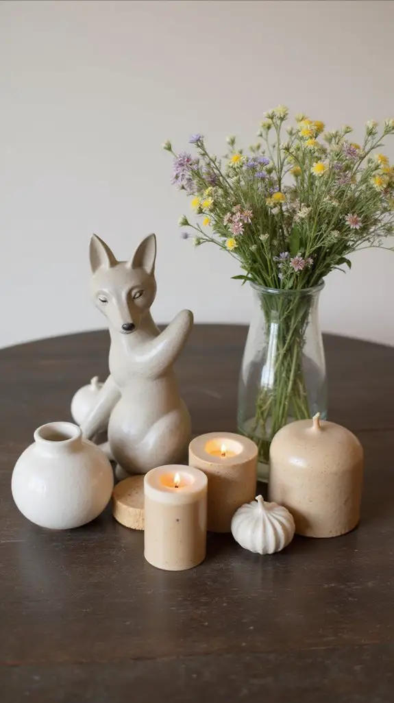 artful sculptures enhance decor