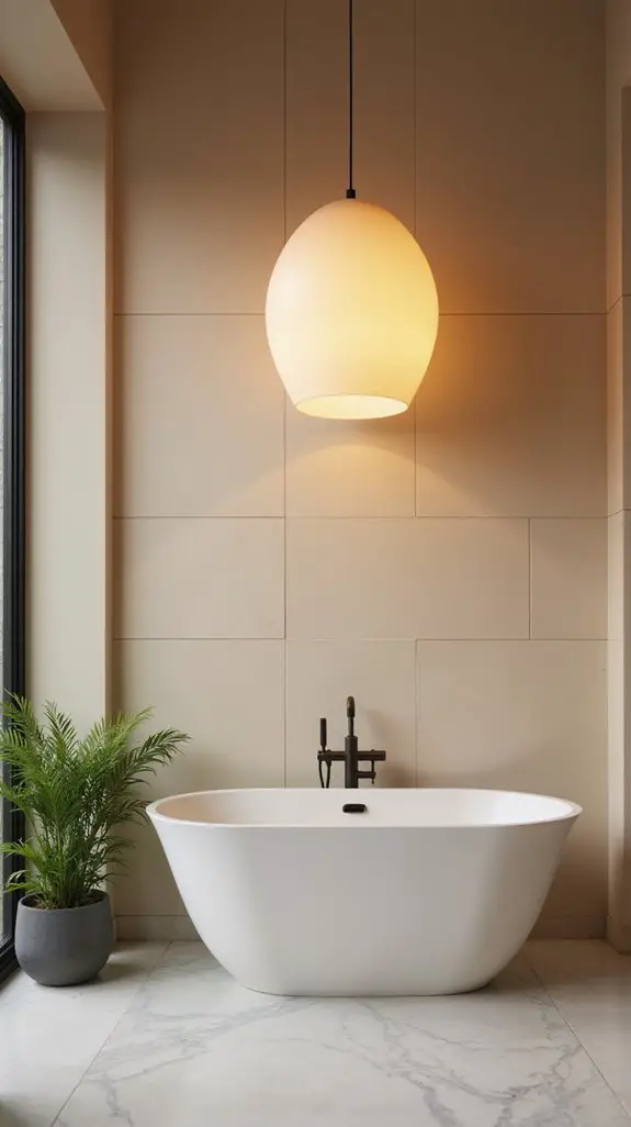 bold lighting for bathrooms