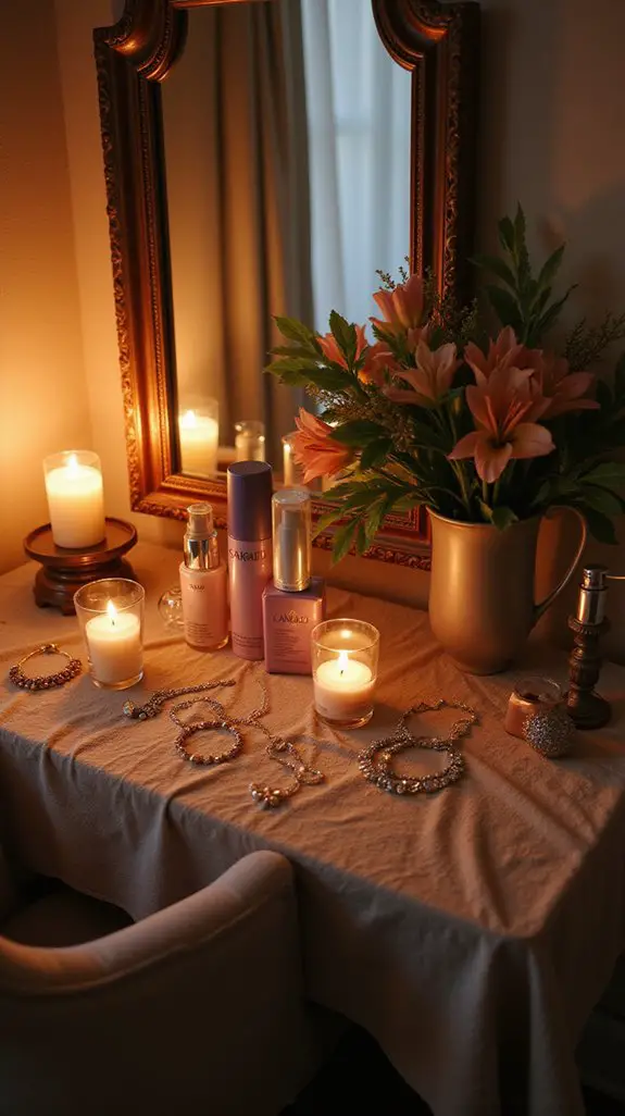 cozy ambient self care space