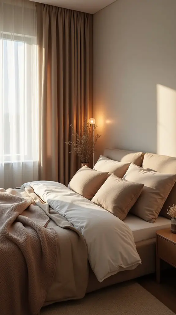 cozy layered fabric textures