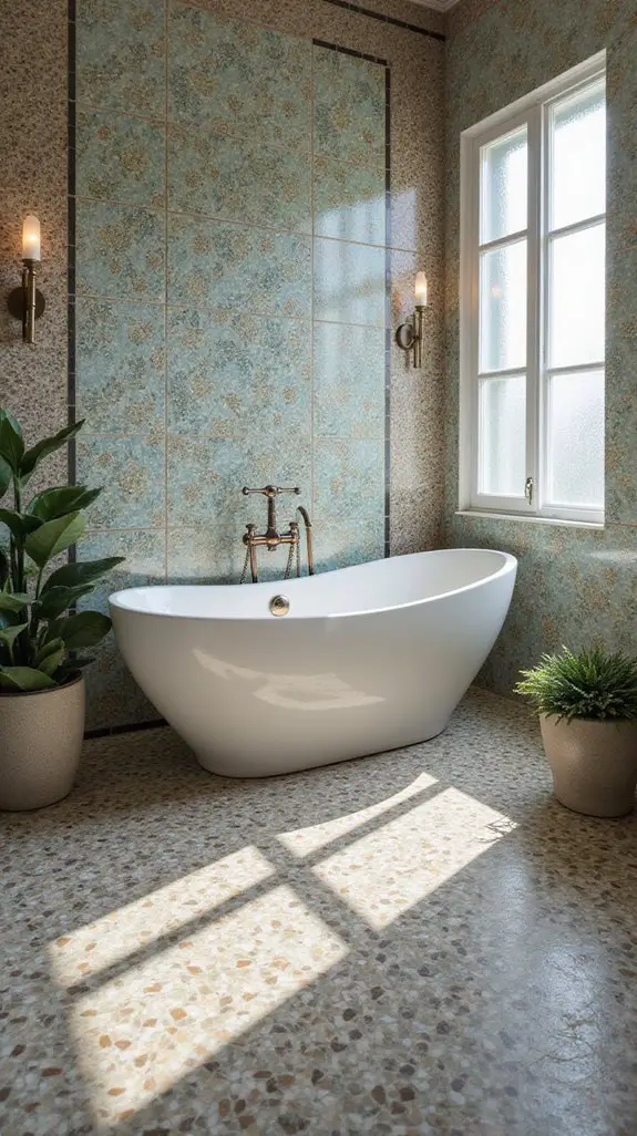 creative bathroom tile designs