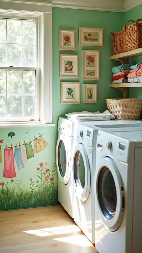 creative laundry room art