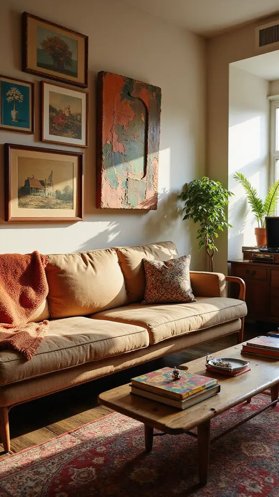 eclectic vintage interior design