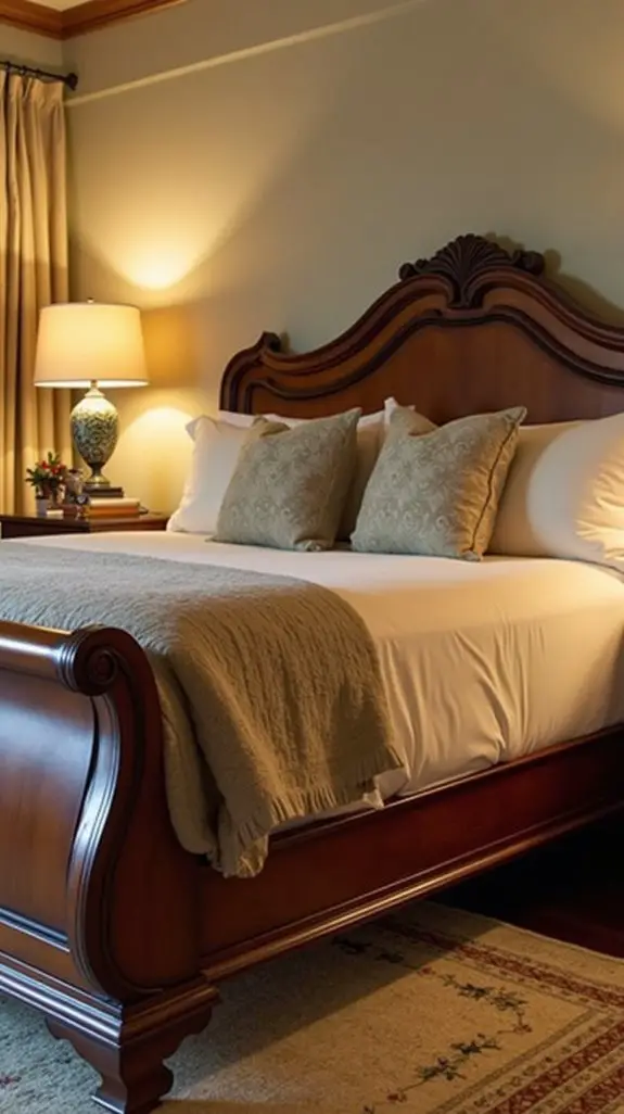 elegant and comfortable sleigh beds