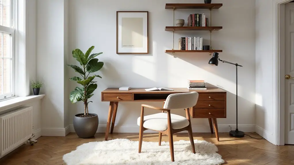 focused and calming workspace