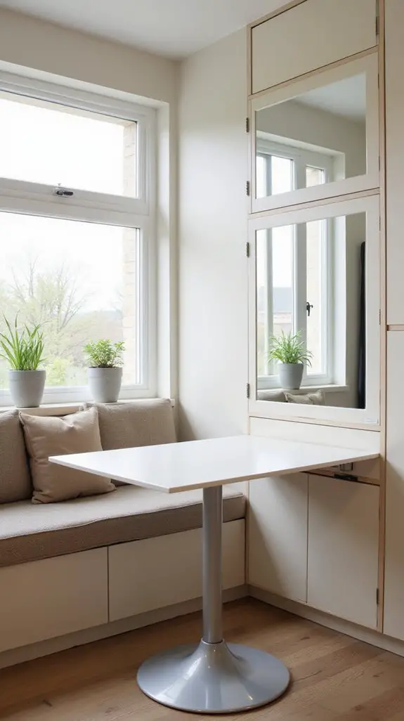 foldable table space solution